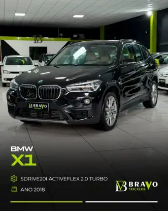 BMW-X1-2.0 16V TURBO ACTIVEFLEX SDRIVE20I 4P AUTOMÁTICO BMW-X1-2018