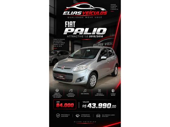 FIAT PALIO 1.0 MPI ATTRACTIVE 8V FLEX 4P MANUAL
