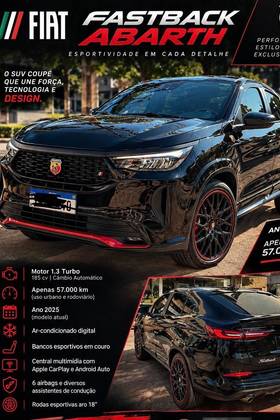 FIAT FASTBACK 1.3 TURBO 270 FLEX ABARTH AT6