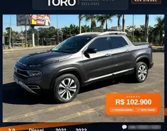 FIAT TORO 2.0 16V TURBO DIESEL VOLCANO 4WD AT9 FIAT TORO 2.0 16V TURBO DIESEL VOLCANO 4WD AT9
