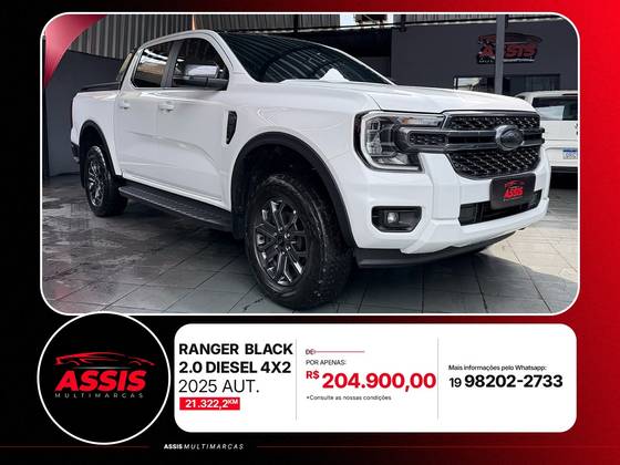 FORD RANGER 2.0 TURBO DIESEL CD BLACK 4X2 AUTOMÁTICO