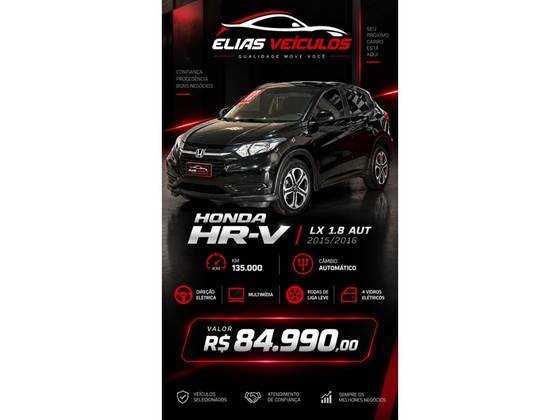 HONDA HR-V 1.8 16V FLEX LX 4P AUTOMÁTICO