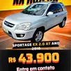 KIA SPORTAGE 2.0 EX 4X2 16V GASOLINA 4P AUTOMÁTICO KIA SPORTAGE 2.0 EX 4X2 16V GASOLINA 4P AUTOMÁTICO