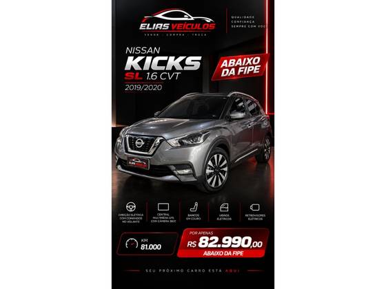 NISSAN KICKS 1.6 16V FLEXSTART SL 4P XTRONIC