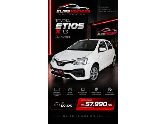 TOYOTA ETIOS 1.3 X 16V FLEX 4P MANUAL