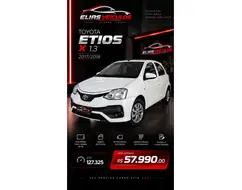 TOYOTA ETIOS 1.3 X 16V FLEX 4P MANUAL TOYOTA ETIOS 1.3 X 16V FLEX 4P MANUAL