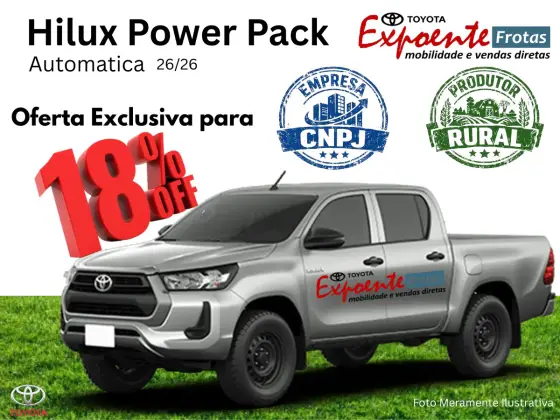 TOYOTA HILUX 2.8 D-4D TURBO DIESEL CD POWER PACK 4X4 AUTOMÁTICO