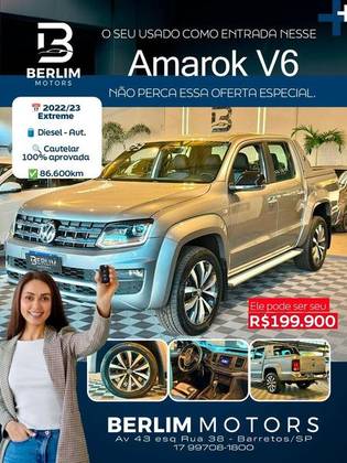 VOLKSWAGEN AMAROK 3.0 V6 TDI DIESEL HIGHLINE EXTREME CD 4MOTION AUTOMÁTICO