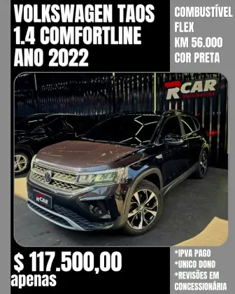 VOLKSWAGEN TAOS 1.4 250 TSI TOTAL FLEX COMFORTLINE AUTOMÁTICO