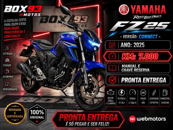 YAMAHA FZ25 FAZER CONNECTED ABS 