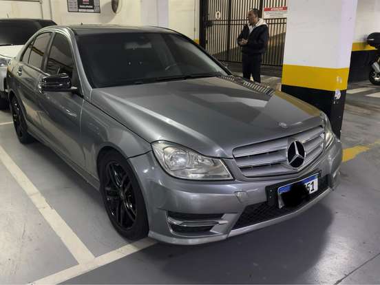 MERCEDES-BENZ-C 180-1.6 CGI SPORT 16V TURBO GASOLINA 4P AUTOMÁTICO MERCEDES-BENZ-C 180-2013