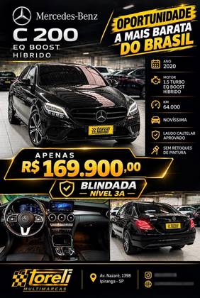 MERCEDES-BENZ C 200 1.5 EQ BOOST HÍBRIDO 9G-TRONIC