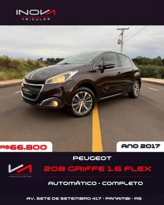 PEUGEOT 208 1.6 GRIFFE 16V FLEX 4P AUTOMÁTICO
