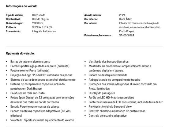 PORSCHE-CAYENNE-3.0 V6 S E-HYBRID AWD TIPTRONIC S PORSCHE-CAYENNE-2024