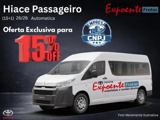 TOYOTA HIACE 2.8 D-4D TURBO DIESEL MINIBUS 15+1 DX AUTOMÁTICO