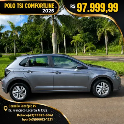 VOLKSWAGEN POLO 1.0 170 TSI COMFORTLINE AUTOMÁTICO