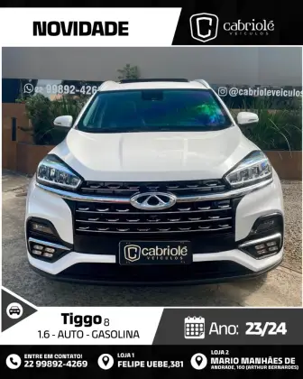 CAOA CHERY TIGGO 8 1.6 TGDI GASOLINA TXS MAX DRIVE DCT