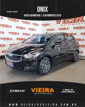 CHEVROLET ONIX 1.4 MPFI ADVANTAGE 8V FLEX 4P AUTOMÁTICO