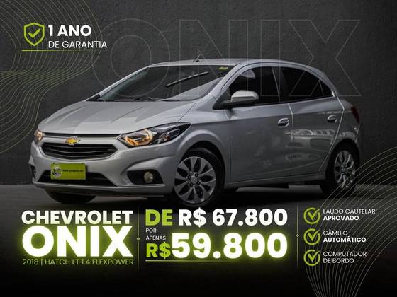 CHEVROLET ONIX 1.4 MPFI LT 8V FLEX 4P AUTOMÁTICO