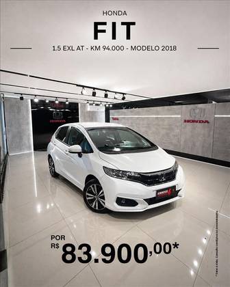 HONDA FIT 1.5 EXL 16V FLEX 4P AUTOMÁTICO