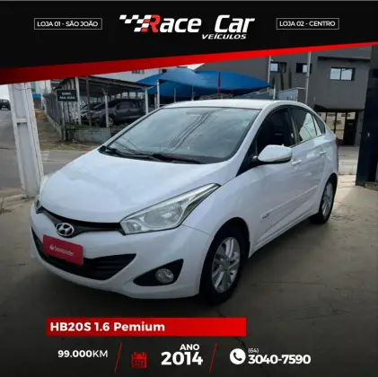 HYUNDAI HB20S 1.6 PREMIUM 16V FLEX 4P AUTOMÁTICO