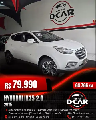 HYUNDAI IX35 2.0 MPFI GL 16V FLEX 4P AUTOMÁTICO