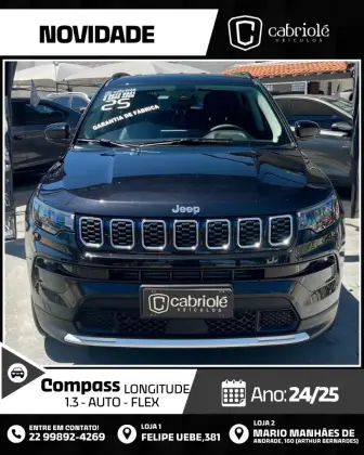 JEEP COMPASS 1.3 T270 TURBO FLEX LONGITUDE AT6