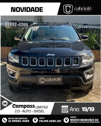 JEEP COMPASS 2.0 16V DIESEL LIMITED 4X4 AUTOMÁTICO