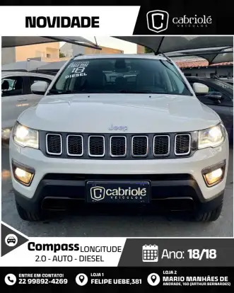 JEEP-COMPASS-2.0 16V DIESEL LONGITUDE 4X4 AUTOMÁTICO JEEP-COMPASS-2018