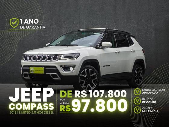 JEEP COMPASS 2.0 16V DIESEL LIMITED 4X4 AUTOMÁTICO