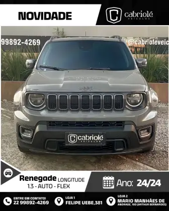 JEEP RENEGADE 1.3 T270 TURBO FLEX LONGITUDE AT6