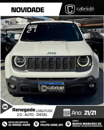 JEEP RENEGADE 2.0 16V TURBO DIESEL LONGITUDE 4P 4X4 AUTOMÁTICO