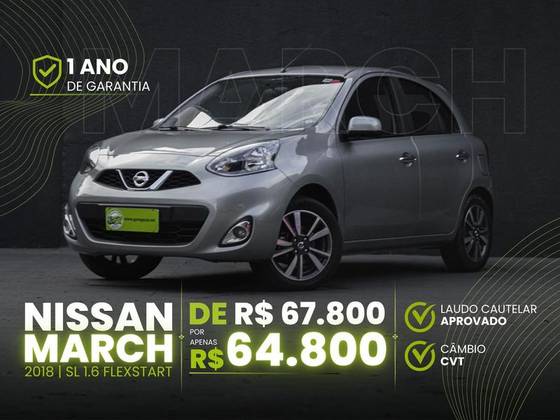 NISSAN MARCH 1.6 SL 16V FLEXSTART 4P XTRONIC