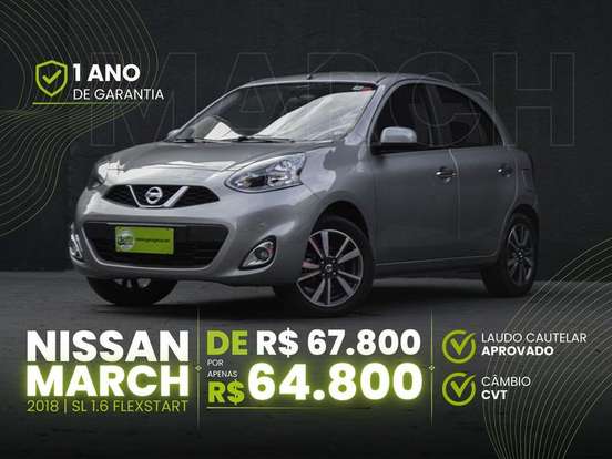 NISSAN-MARCH-1.6 SL 16V FLEXSTART 4P XTRONIC NISSAN-MARCH-2017