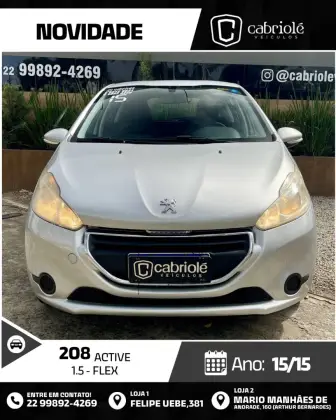 PEUGEOT 208 1.5 ACTIVE 8V FLEX 4P MANUAL