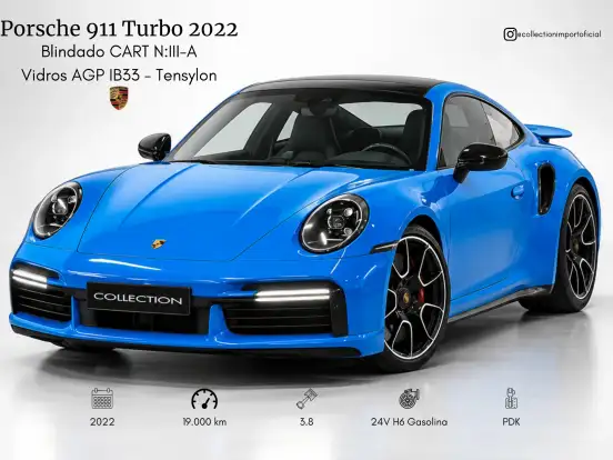 PORSCHE-911-3.8 24V H6 GASOLINA TURBO PDK PORSCHE-911-2022