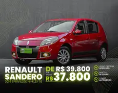 RENAULT SANDERO 1.6 PRIVILÉGE 16V FLEX 4P AUTOMÁTICO RENAULT SANDERO 1.6 PRIVILÉGE 16V FLEX 4P AUTOMÁTICO