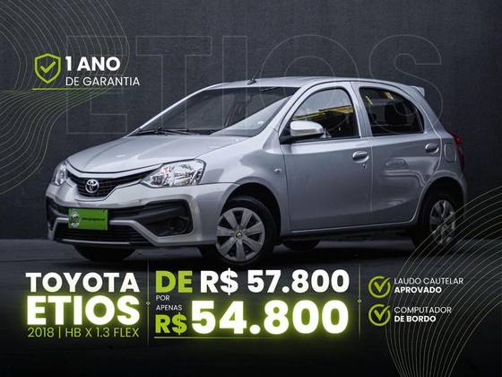 TOYOTA ETIOS 1.3 X 16V FLEX 4P MANUAL