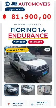 FIAT FIORINO 1.4 MPI FURGÃO ENDURANCE 8V FLEX 2P MANUAL