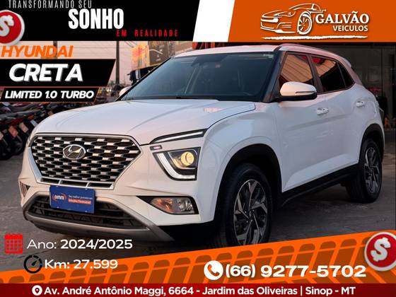 HYUNDAI CRETA 1.0 TGDI FLEX LIMITED AUTOMÁTICO