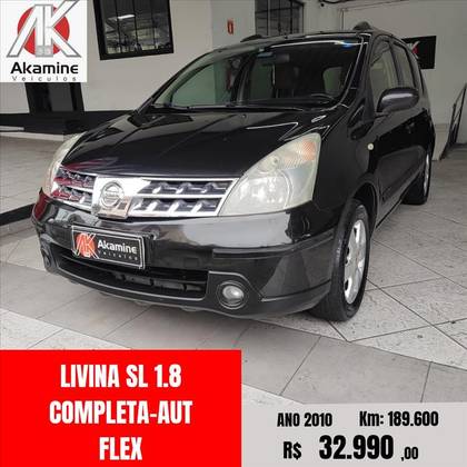NISSAN LIVINA 1.8 SL 16V FLEX 4P AUTOMÁTICO