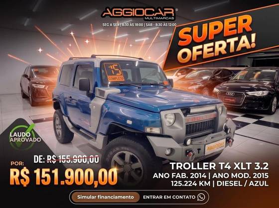 TROLLER T4 3.2 TGV 4X4 20V TURBO INTERCOOLER DIESEL 2P MANUAL