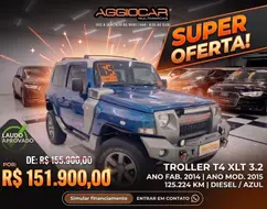 TROLLER T4 3.2 TGV 4X4 20V TURBO INTERCOOLER DIESEL 2P MANUAL TROLLER T4 3.2 TGV 4X4 20V TURBO INTERCOOLER DIESEL 2P MANUAL