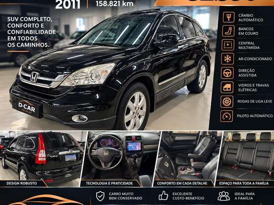 HONDA-CRV-2.0 LX 4X2 16V GASOLINA 4P AUTOMÁTICO HONDA-CRV-2011