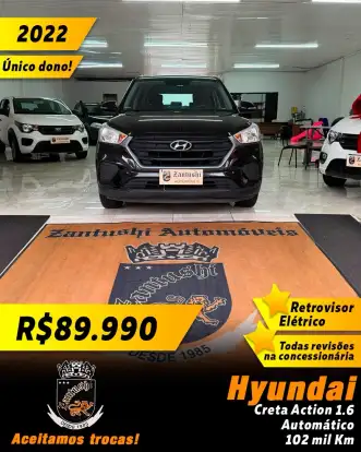 HYUNDAI-CRETA-1.6 16V FLEX ACTION AUTOMÁTICO HYUNDAI-CRETA-2021