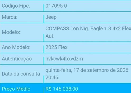 JEEP-COMPASS-1.3 T270 TURBO FLEX LONGITUDE AT6 JEEP-COMPASS-2025