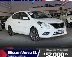 NISSAN VERSA 1.6 16V FLEX SV 4P MANUAL NISSAN VERSA 1.6 16V FLEX SV 4P MANUAL