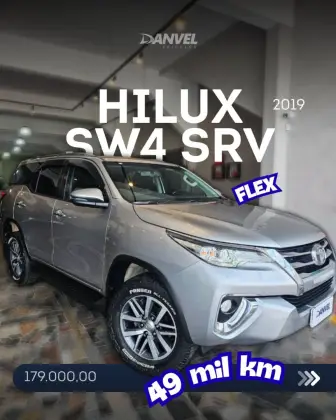 TOYOTA HILUX SW4 2.7 SRV 7 LUGARES 4X2 16V FLEX 4P AUTOMÁTICO