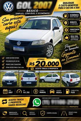 VOLKSWAGEN GOL 1.0 MI 8V FLEX 2P MANUAL G.IV