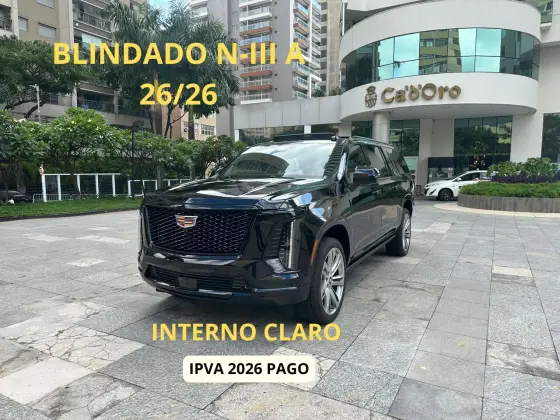 CADILLAC ESCALADE 6.2 V8 GASOLINA ESV SPORT PLATINUM 4WD AUTOMÁTICO